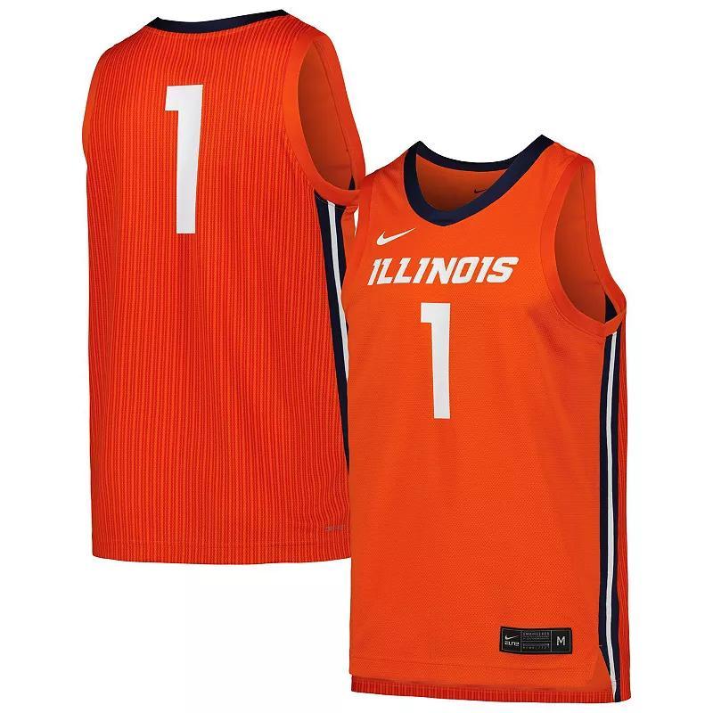 Mens Nike Illinois Fighting Illini Replica Basketball Jersey Product Image