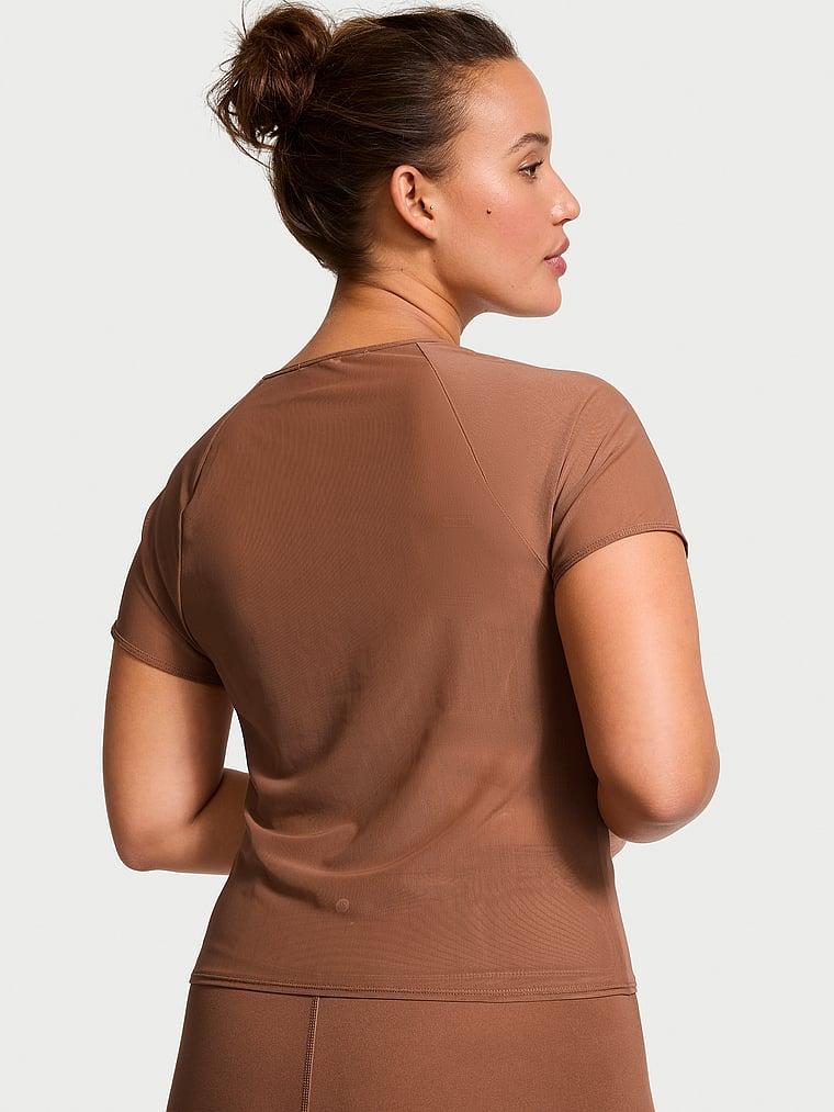 Mesh Ruched Tee Product Image