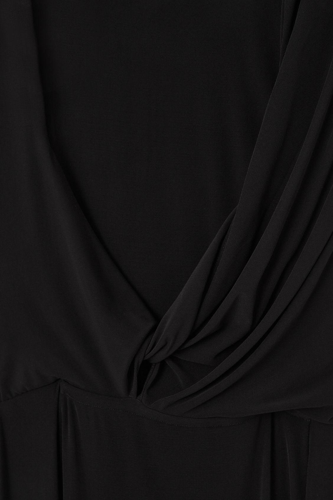 ASYMMETRIC COWL-NECK MAXI DRESS Product Image