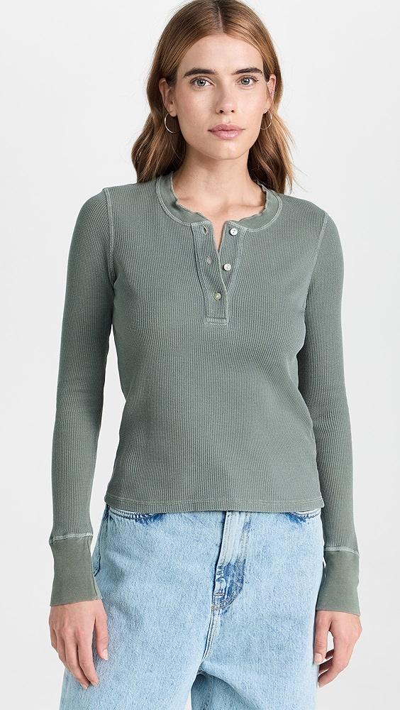 AMO Thermal Henley Tee | Shopbop Product Image