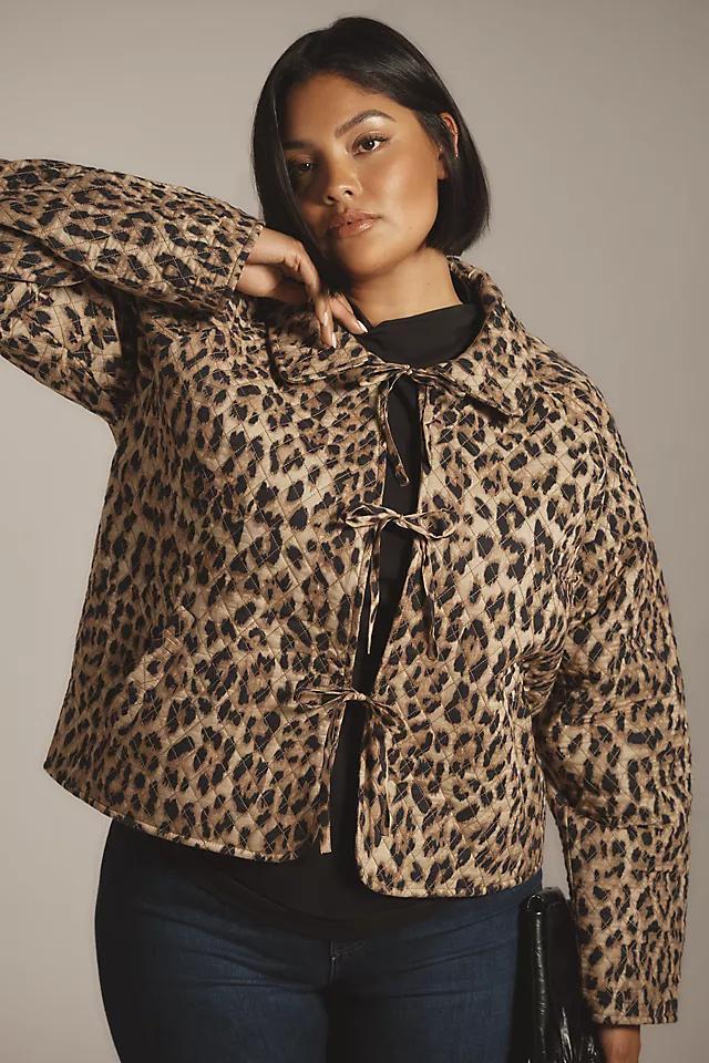 Let Me Be Leopard Quilted Jacket Product Image