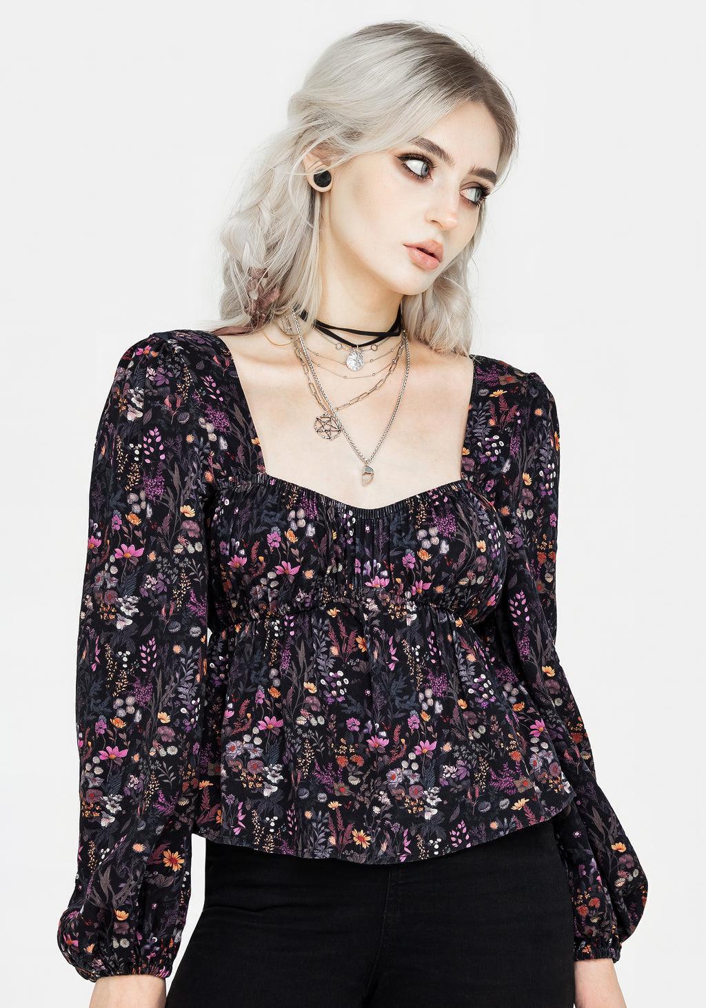 Heliotrope Floral Top Product Image