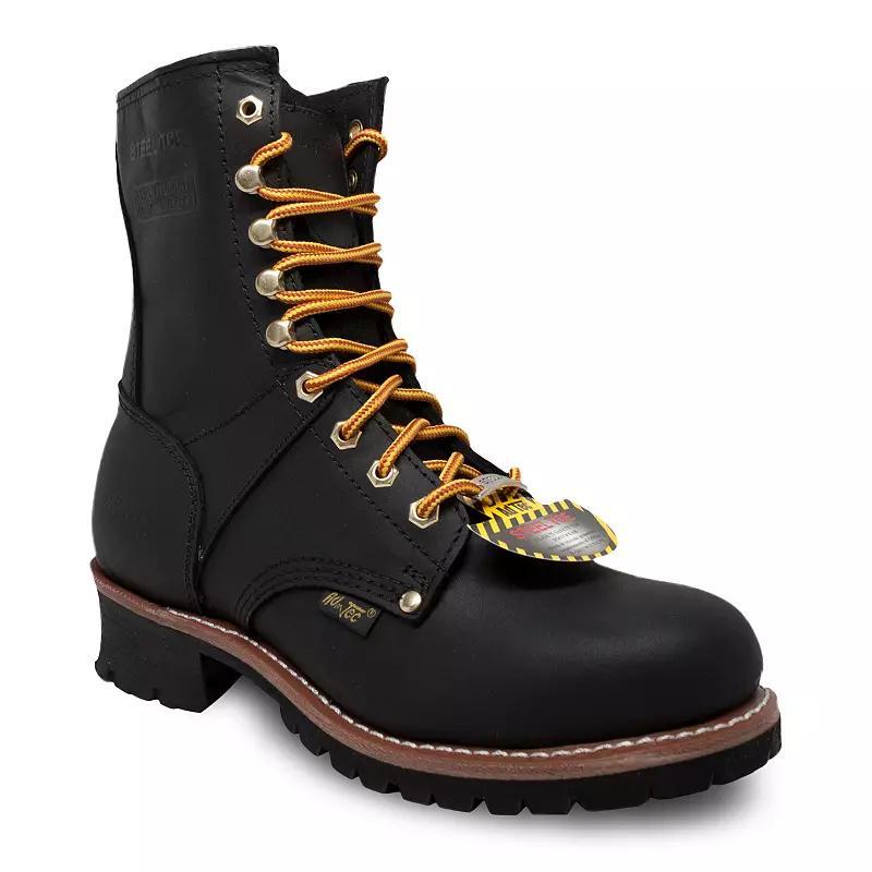 AdTec 1428 Mens Water Resistant Steel Toe Logger Work Boots Product Image