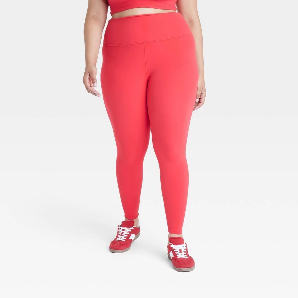 Womens Everyday Soft Ultra High-Rise Leggings - All In Motion Racer Red 1X Product Image