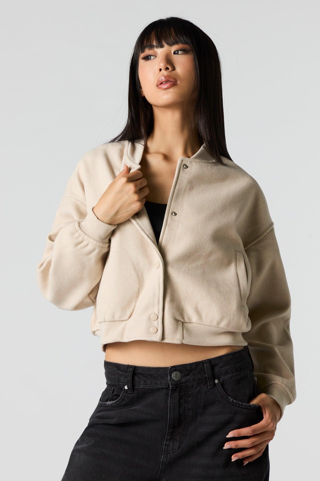 Wool Bomber Jacket Female Product Image