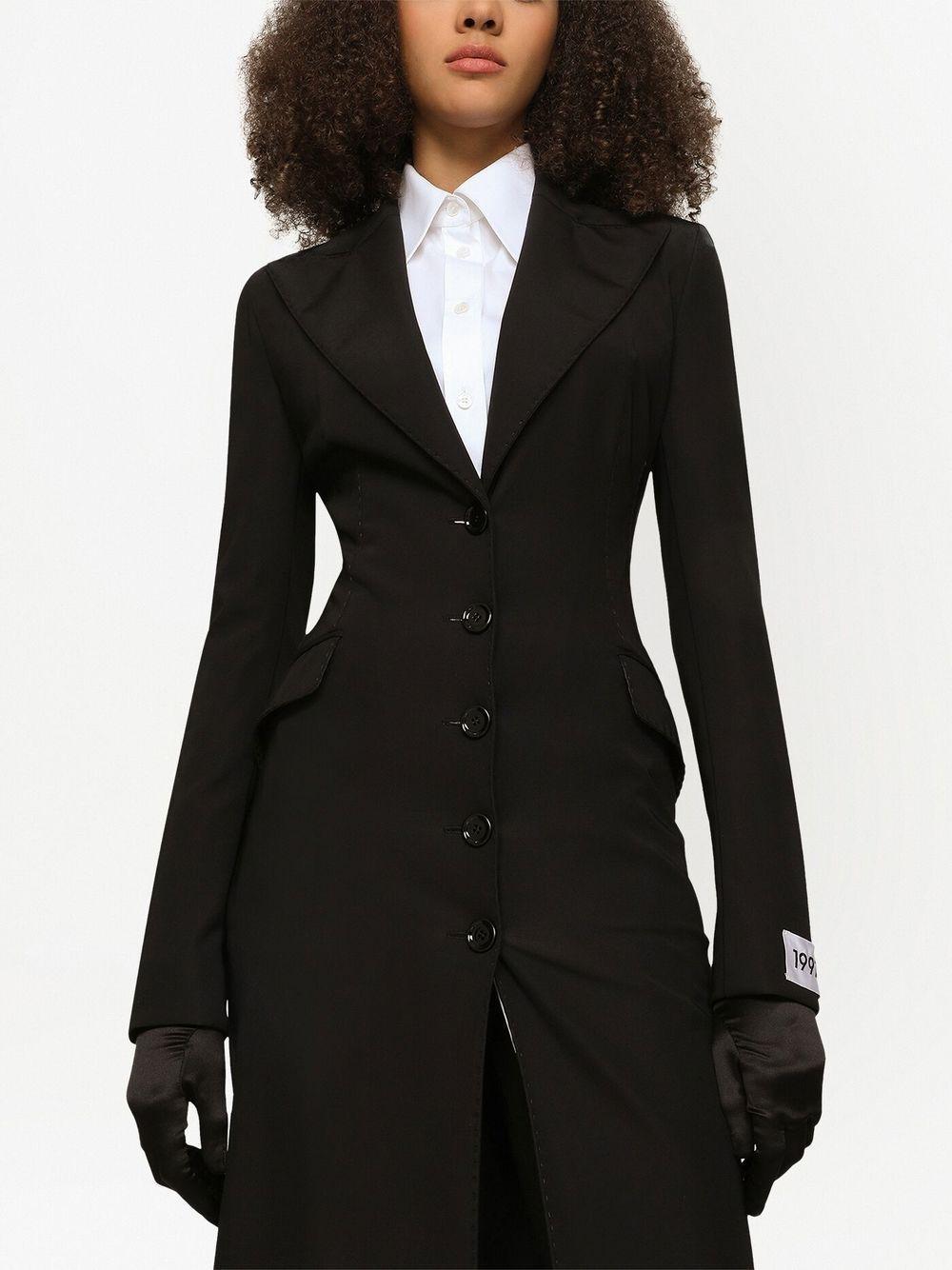 DOLCE & GABBANA Einreihiger Trenchcoat In Black Product Image