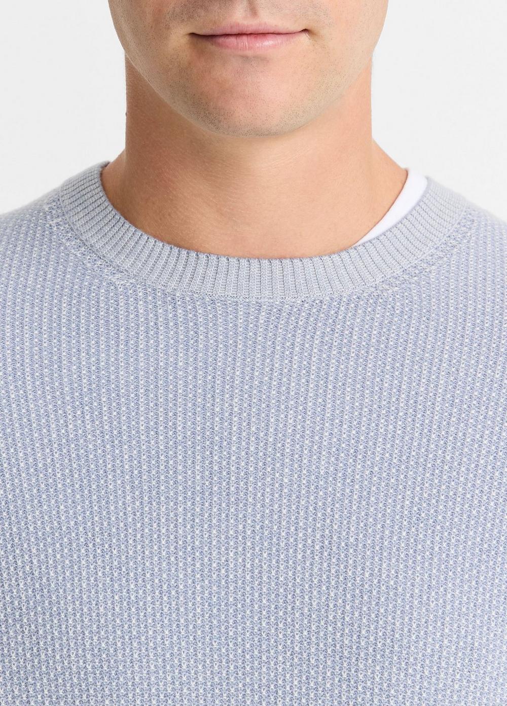 Mens Geo Jacquard Long-Sleeve Crewneck Sweater Product Image