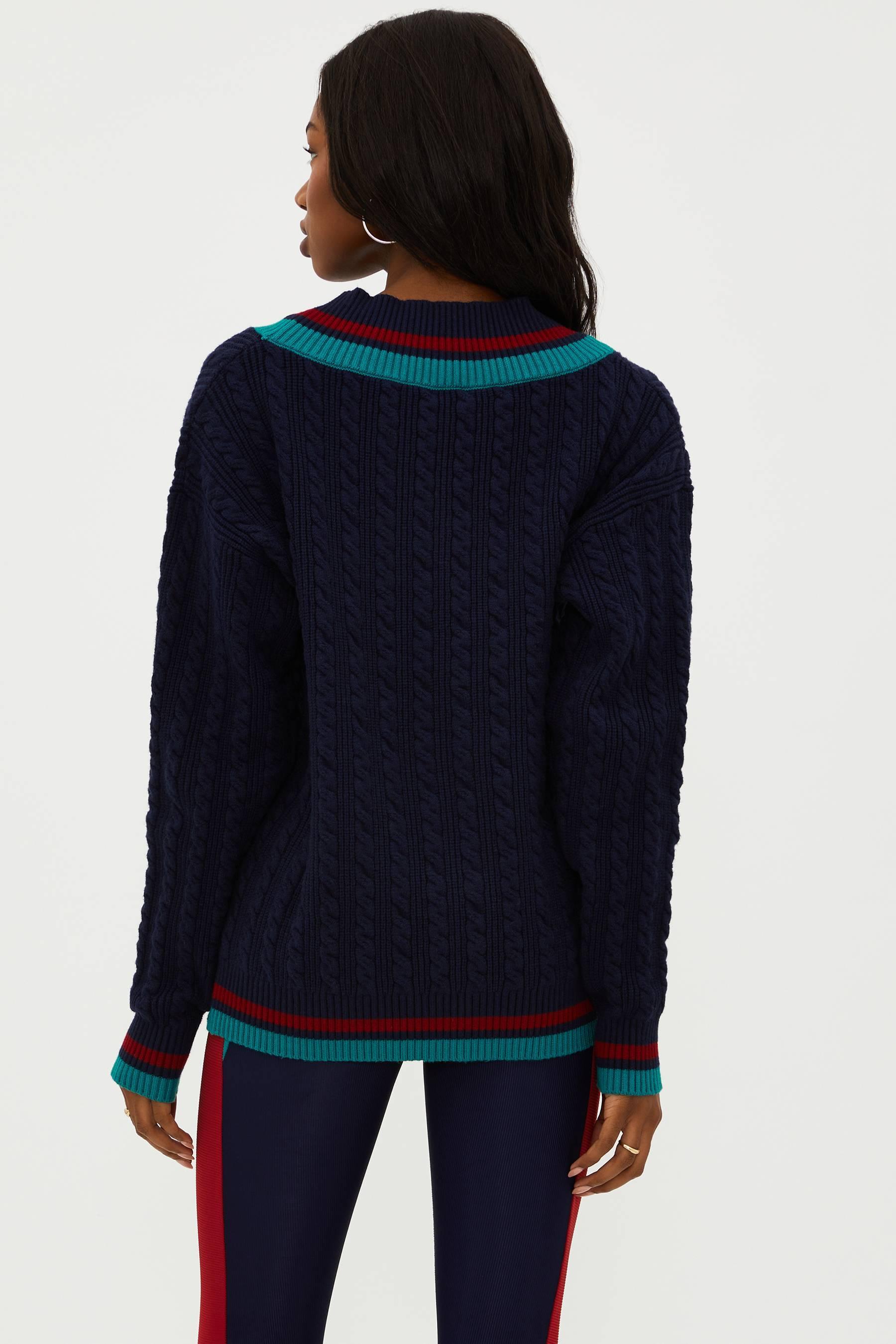 Montana Sweater Ultramarine Colorblock Product Image