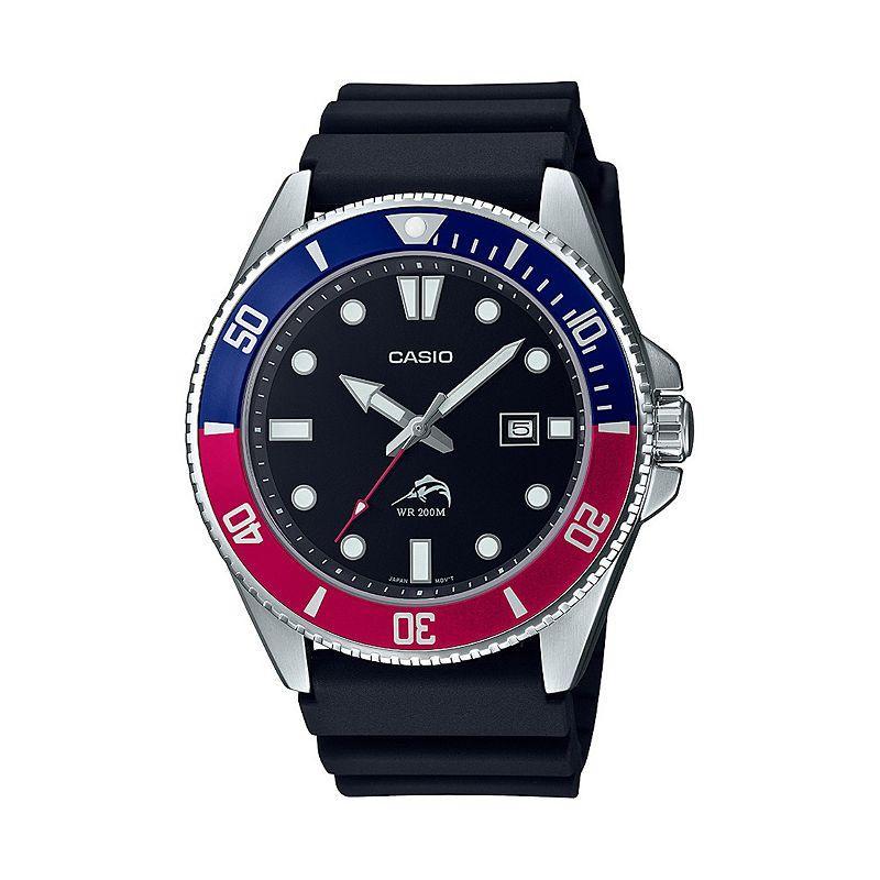 Casio Mens Diver Analog Watch Black Product Image