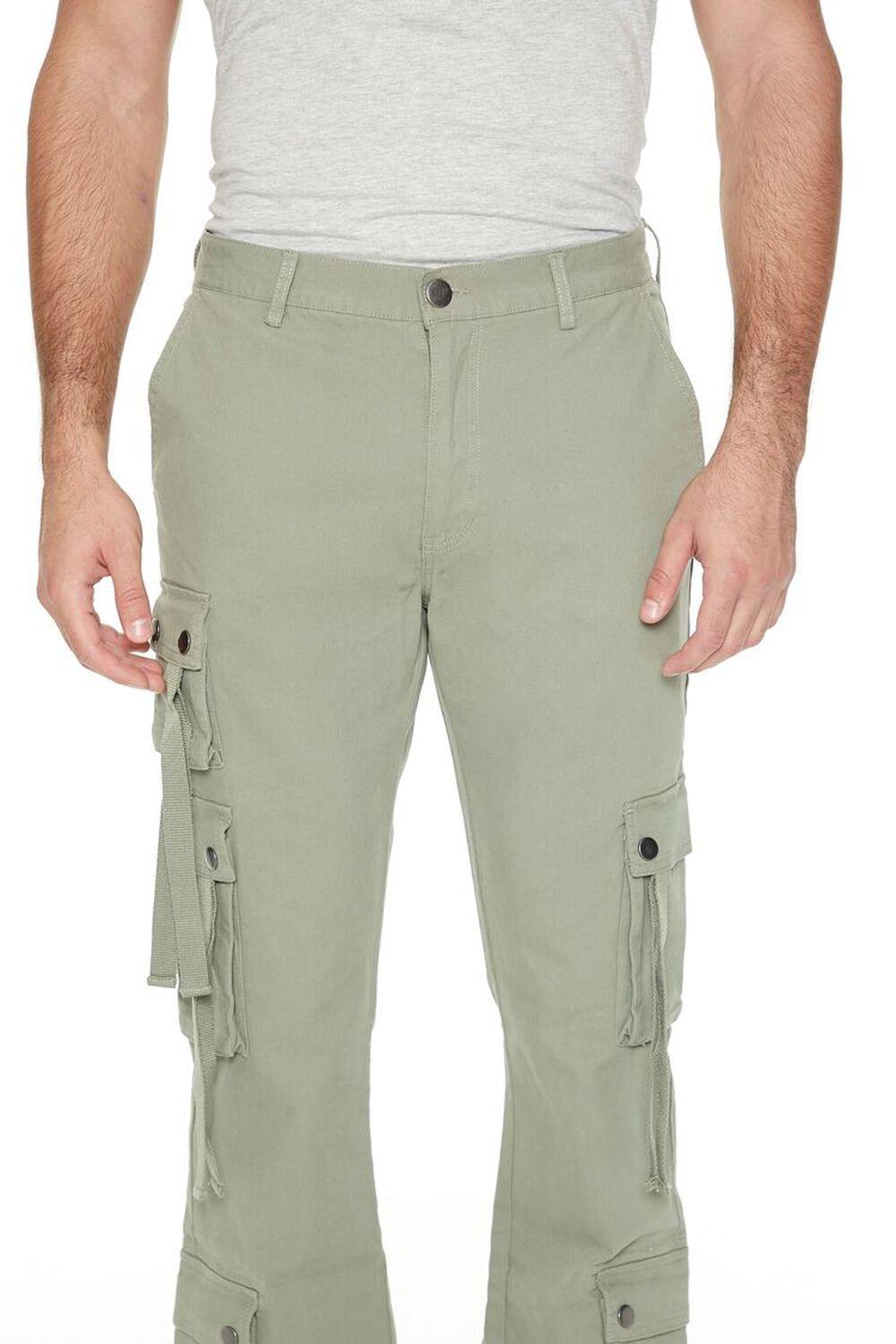 Twill Slim-Fit Cargo Pants | Forever 21 Product Image