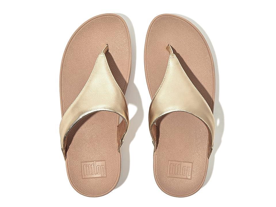 FitFlop Lulu Leather Toe Post (Platino) Women's Shoes Product Image