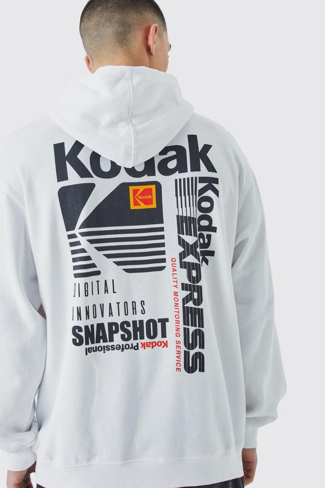 Oversized Kodak License Hoodie | boohooMAN USA Product Image