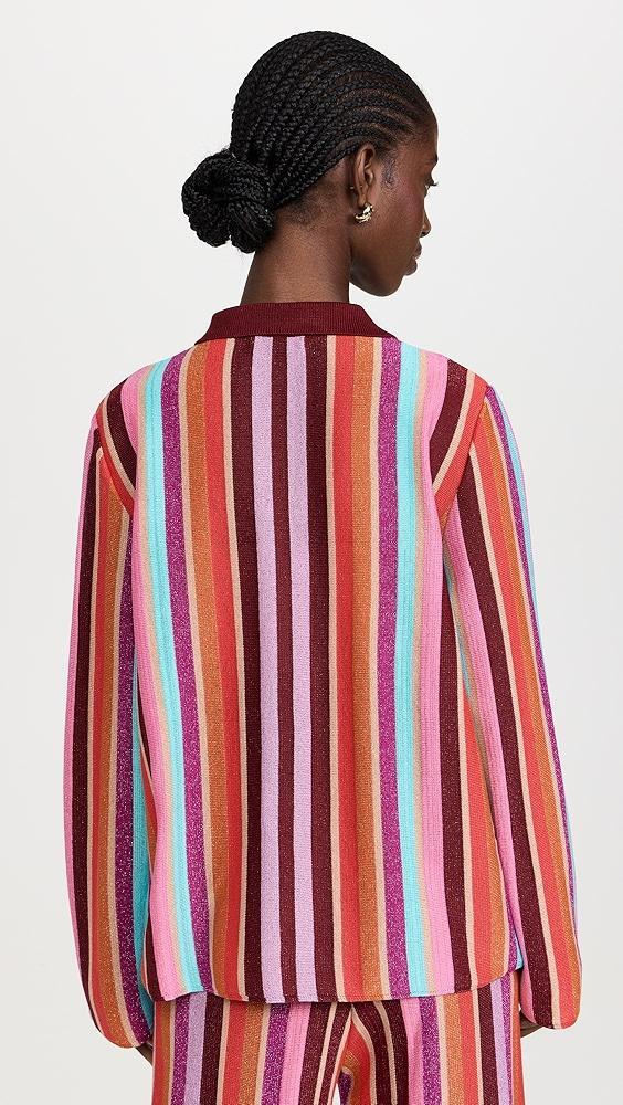 DRESS TO Magic Stripe Knit Blouse | Shopbop Product Image