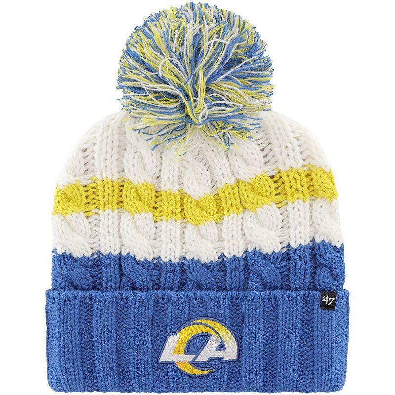 Womens 47 Los Angeles Rams Ashfield Cuffed Knit Hat with Pom Product Image