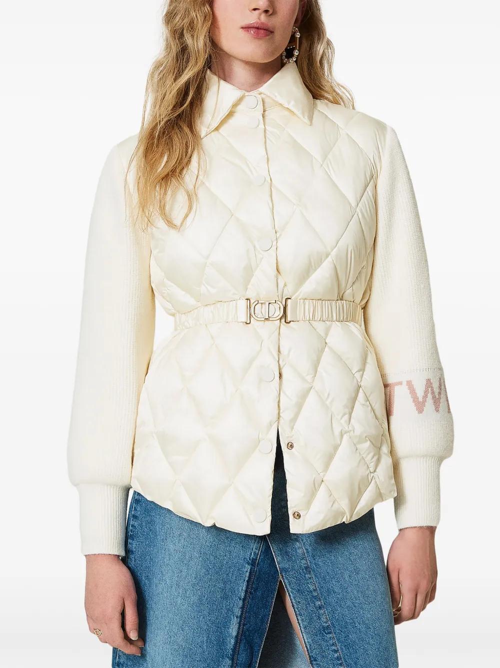 panelled quilted jacket Product Image