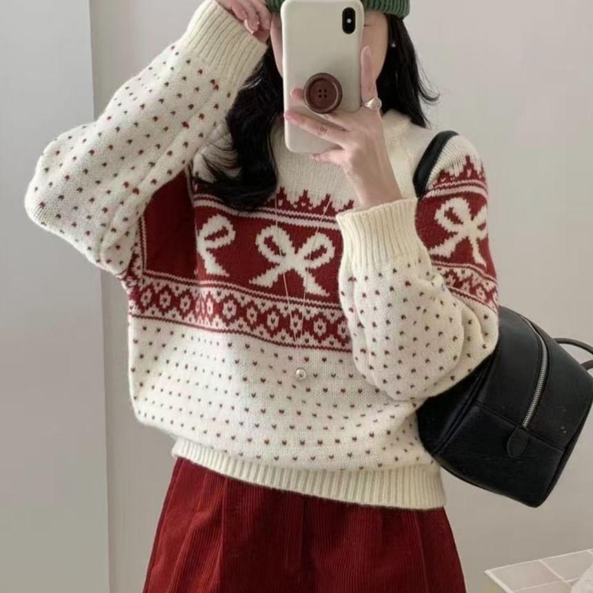 Crewneck Jacquard Sweater product image