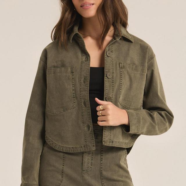 All Day Cropped Washed Jacket Product Image