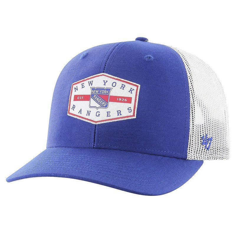 Mens 47 Blue New York Rangers Convoy Trucker Adjustable Hat Product Image