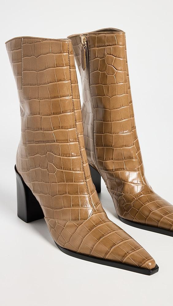 Schutz Raffaela Croco Booties | Shopbop Product Image