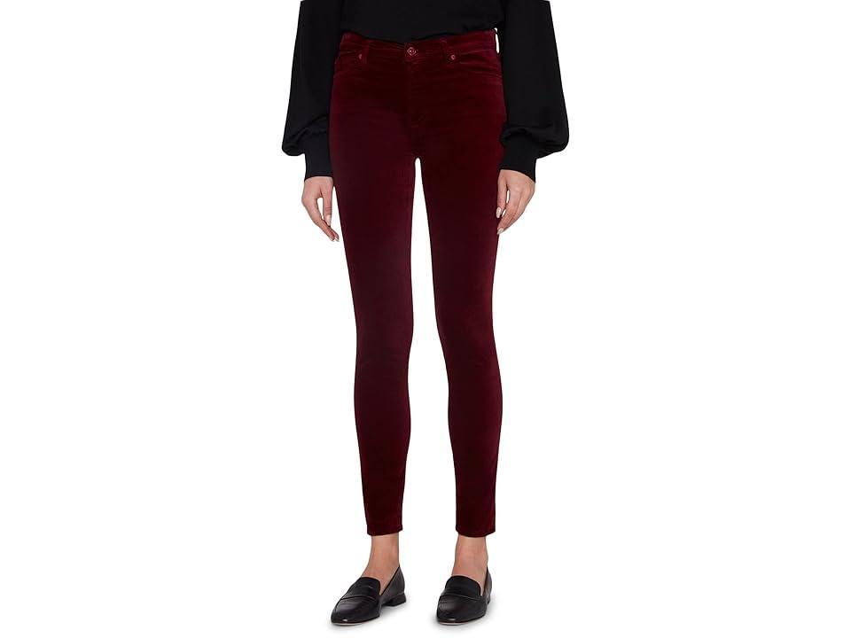 7 For All Mankind High-Waisted Skinny in Velvet Cabernet (Cabernet) Women's Jeans Product Image