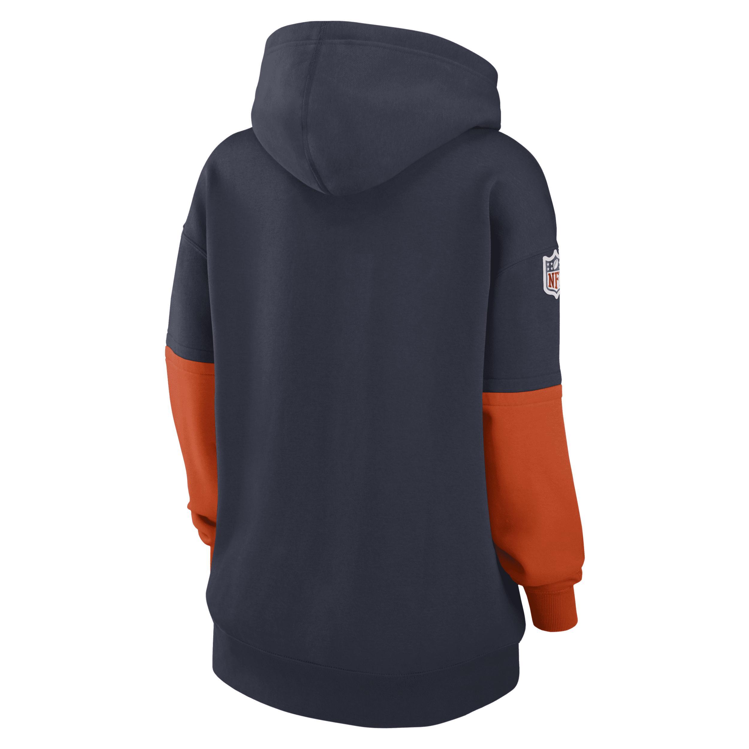 Chicago Bears Sideline Essential Nike Womens NFL Pullover Hoodie Product Image