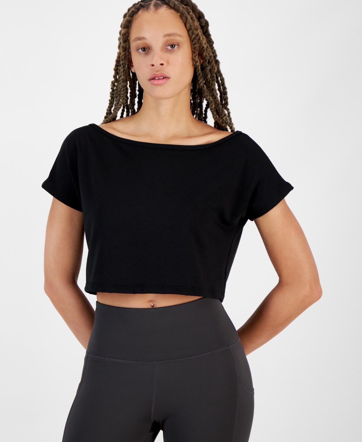 Id Ideology Womens Off-The-Shoulder T-Shirt, Created for Macys Product Image