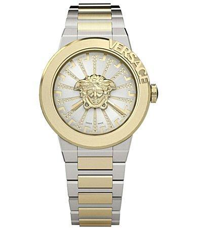 Mens Medusa Infinite Diamond & Stainless Steel Bracelet Watch/38MM Product Image