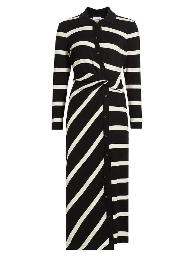 Womens Ellicot Striped Midi-Dress Product Image