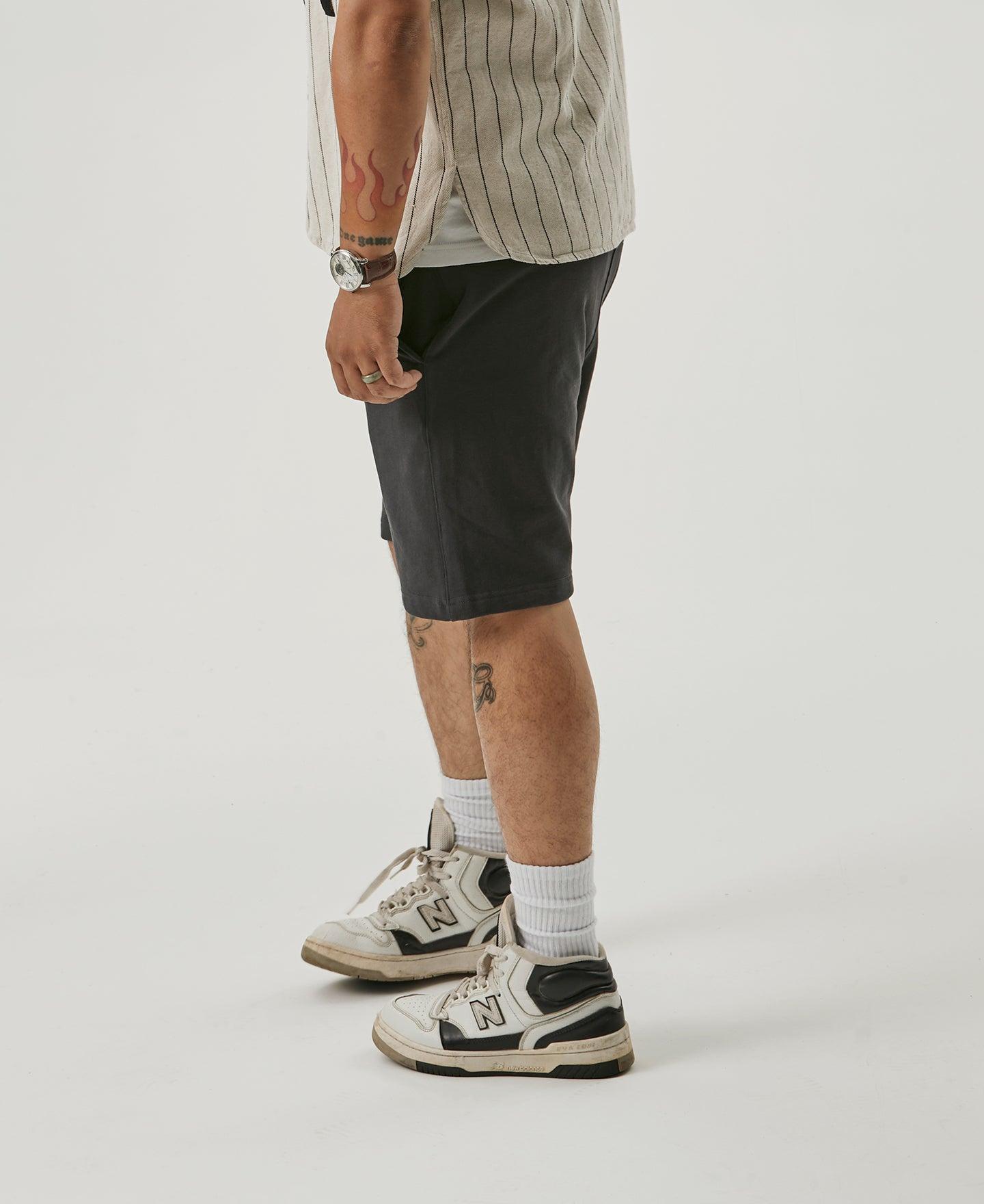 15 oz French Terry Sweat Shorts - Black Product Image