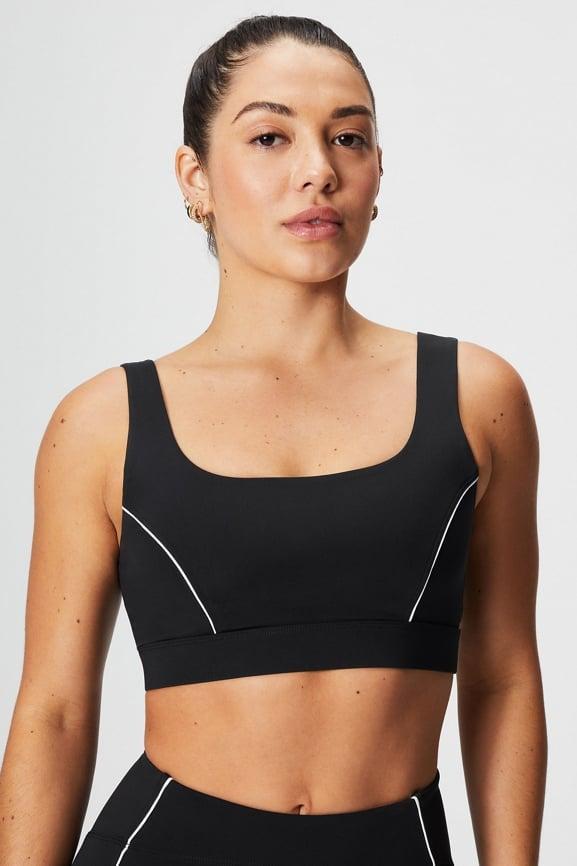 Medium Impact Piped Sports Bra Product Image