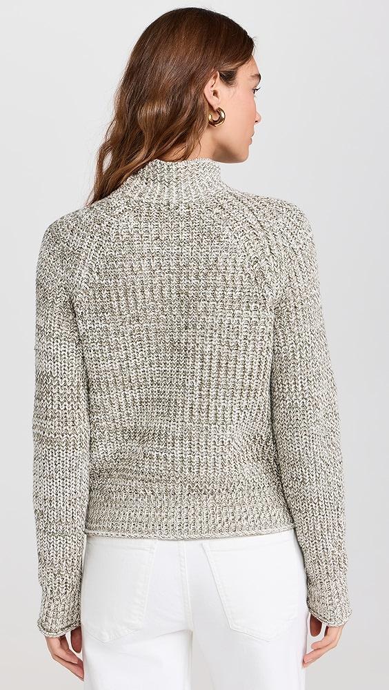 Madewell Vernon Marl Cotton Mock Neck Pullover | Shopbop Product Image