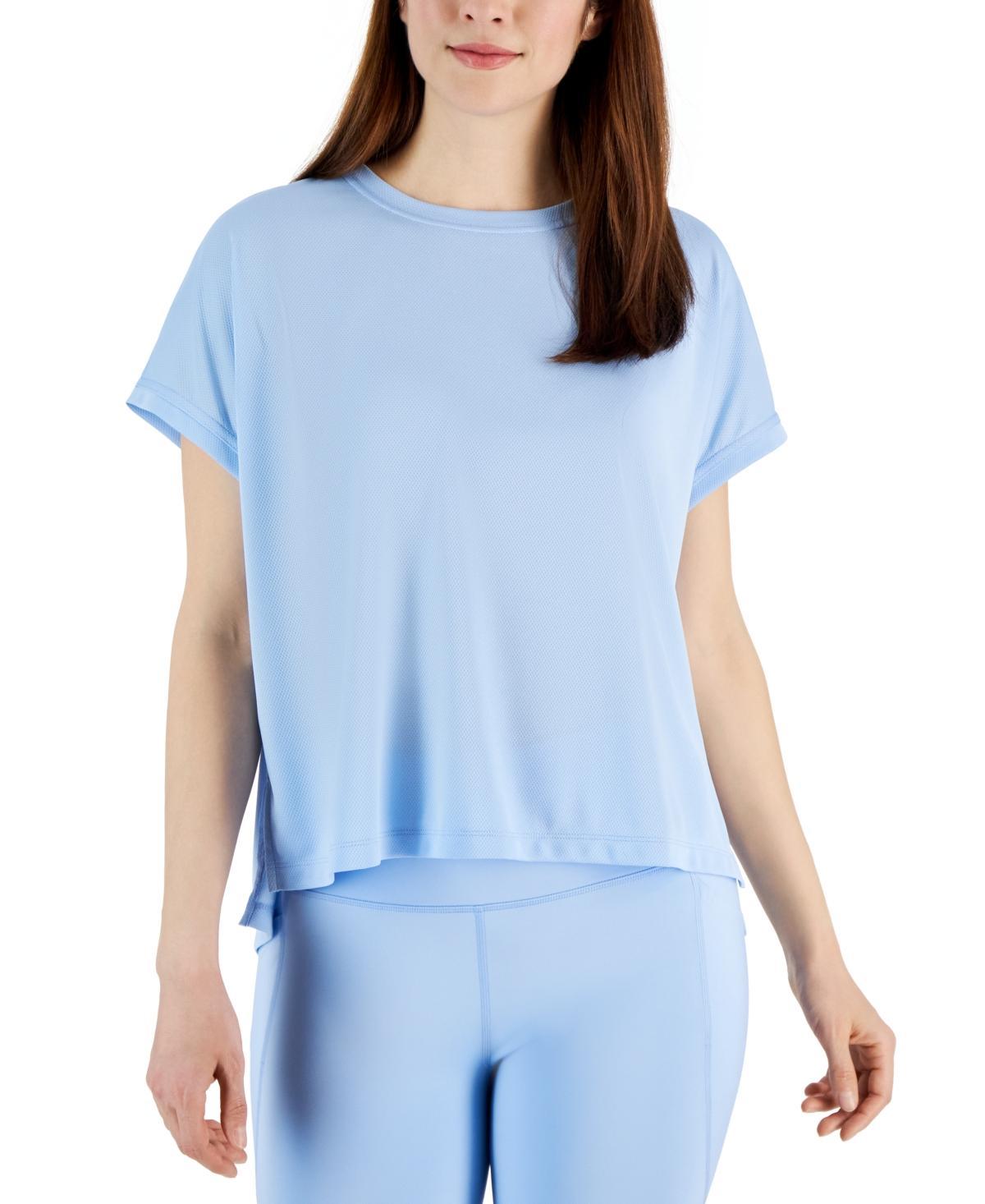 Id Ideology Womens Birdseye-Mesh Dolman-Sleeve Top, Created for Macys Product Image