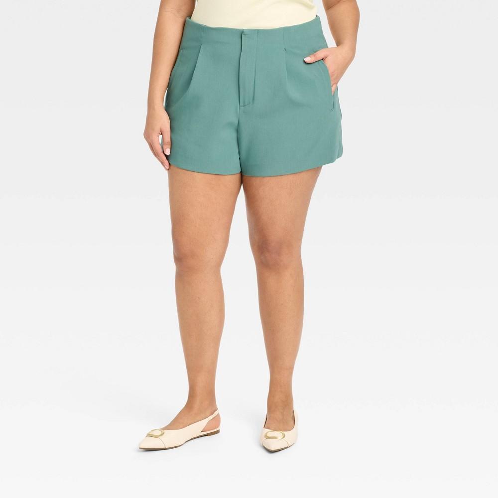 Womens High-Rise Tailored Shorts - A New Day 17 Product Image