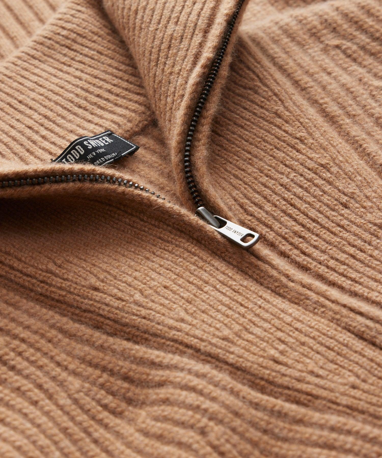 Luxe Cashmere Zip Mock Neck Product Image