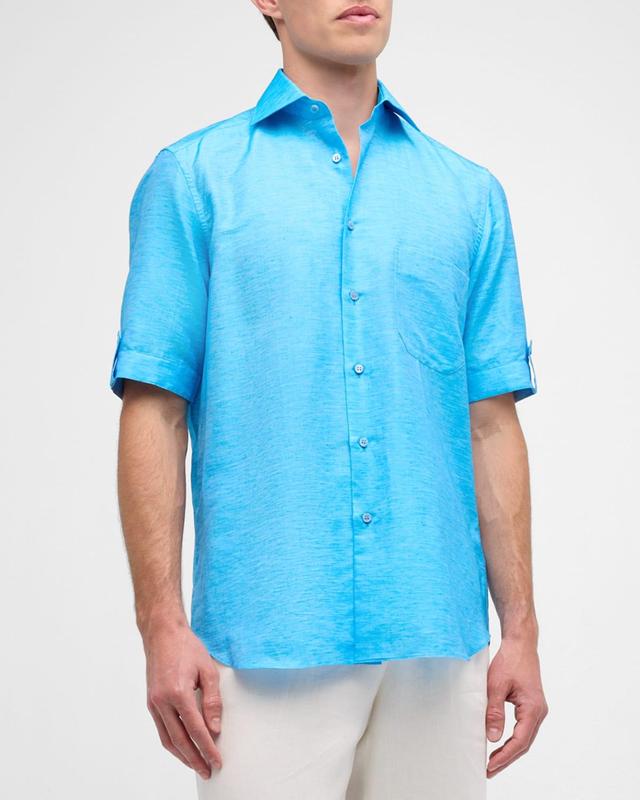 Men's Cotton Short-Sleeve Shirt Product Image