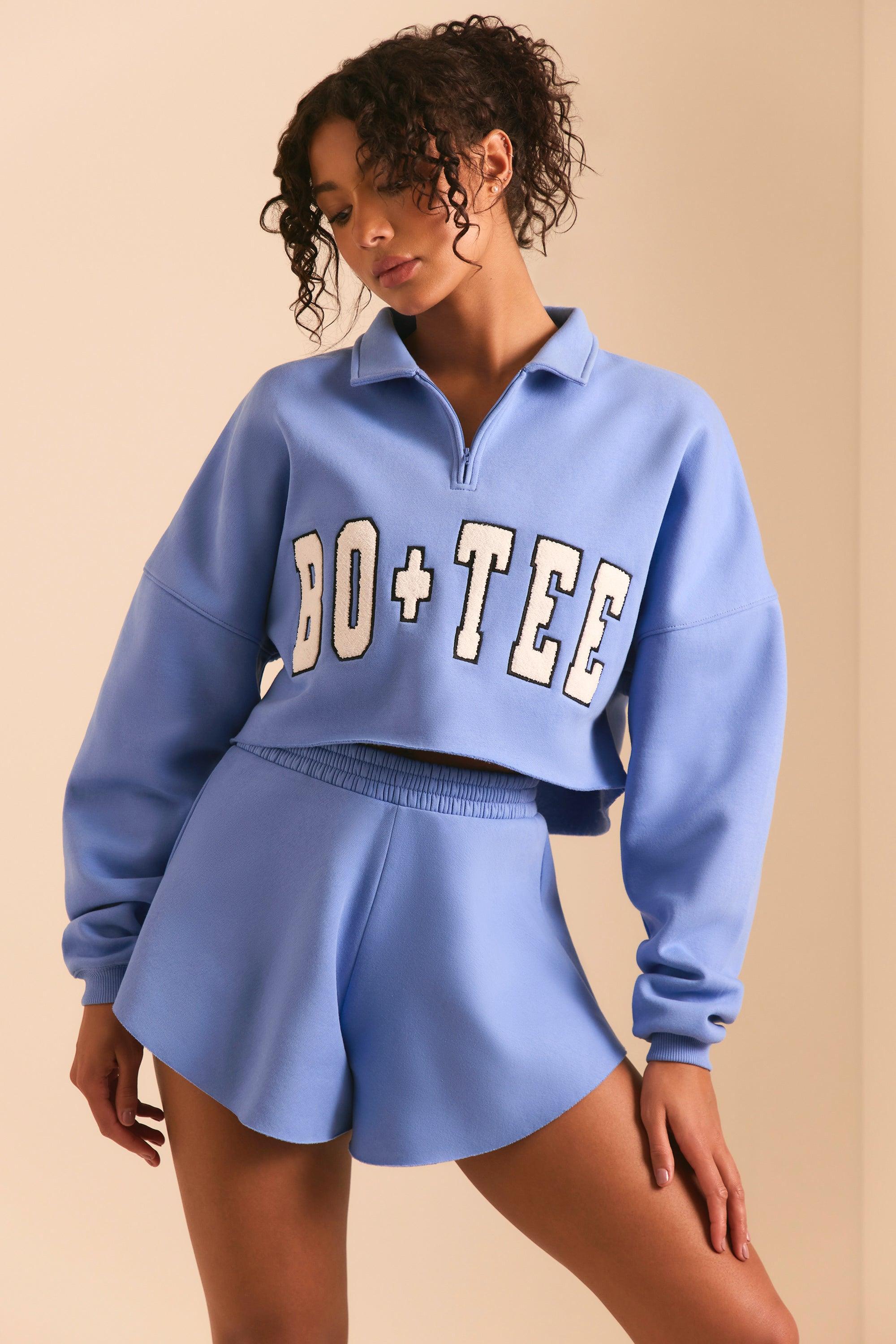 Half Zip Sweater in Cerulean Blue Product Image