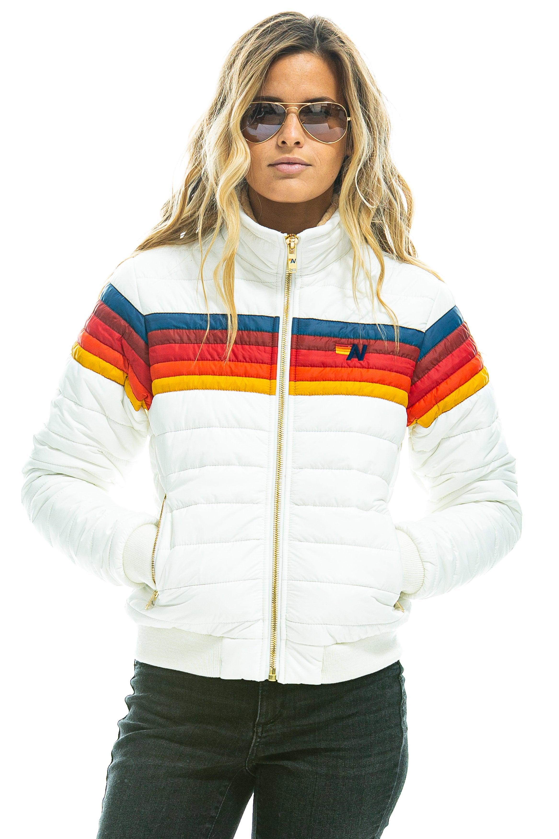 5 STRIPE JACKET -  WHITE Female Product Image