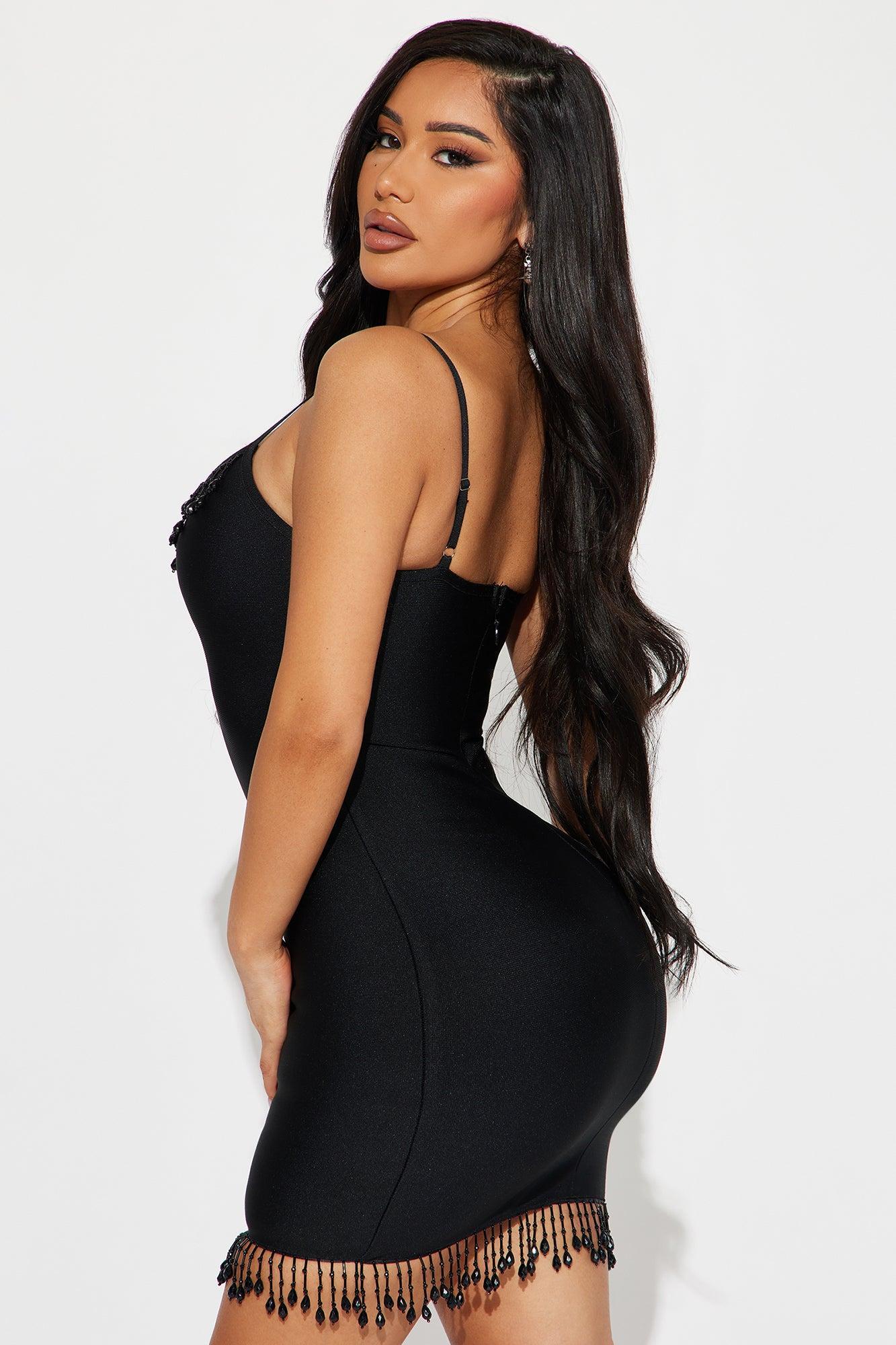 Allie Bandage Mini Dress - Black Product Image