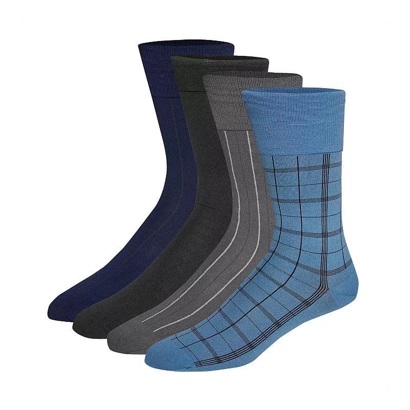 Mens Calvin Klein Plaid Dress Socks 4-Pack Product Image