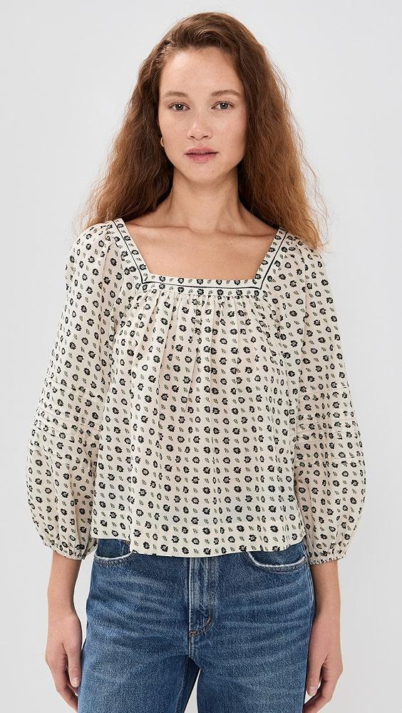 Madewell Square Neck Flowy Top | Shopbop Product Image