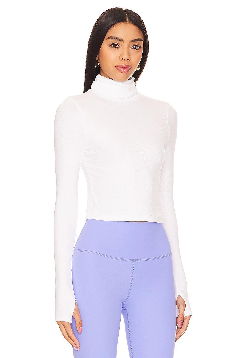 Jackson Rib Cropped Turtleneck Top Splits59 Product Image