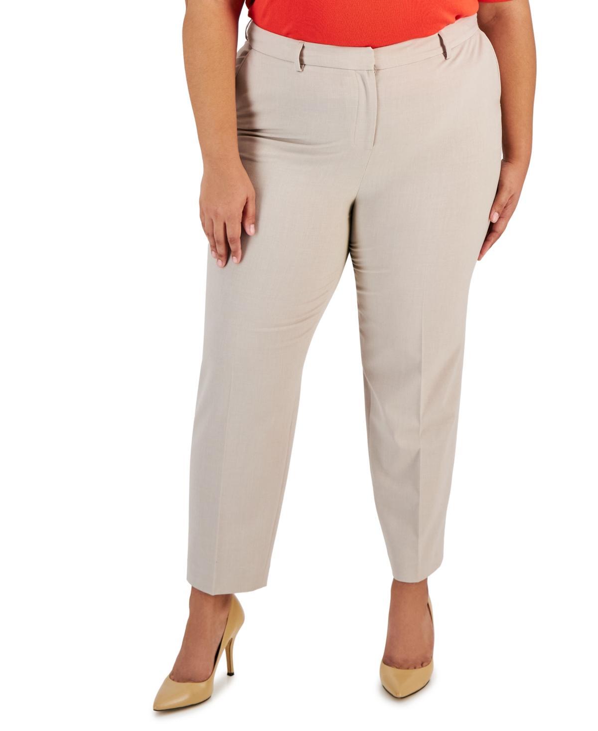 Tahari Asl Plus Size Shannon Mid-Rise Ankle Pants Product Image