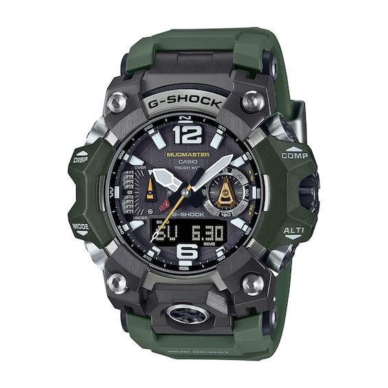 Men's Casio G-Shock Master of G Mudmaster Green Strap Watch with Black Dial (Model: Gwgb1000-3A) Product Image