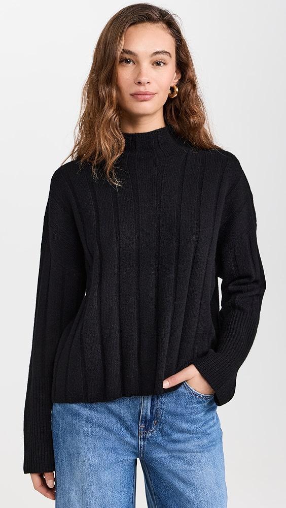 Madewell Solid Hope Wide Rib Recash Turtleneck | Shopbop Product Image