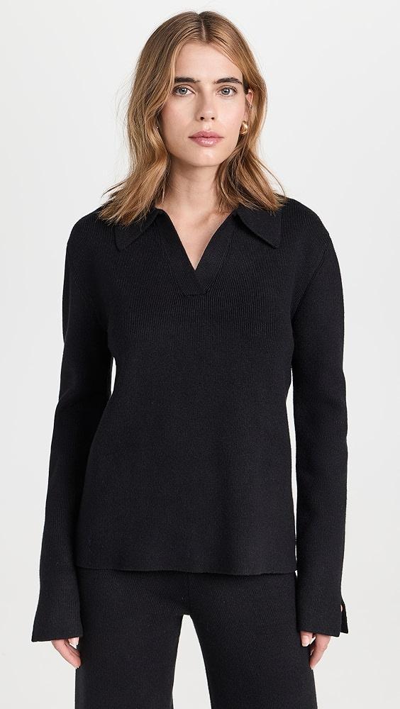 English Factory Polo Collar Knit Sweater | Shopbop Product Image