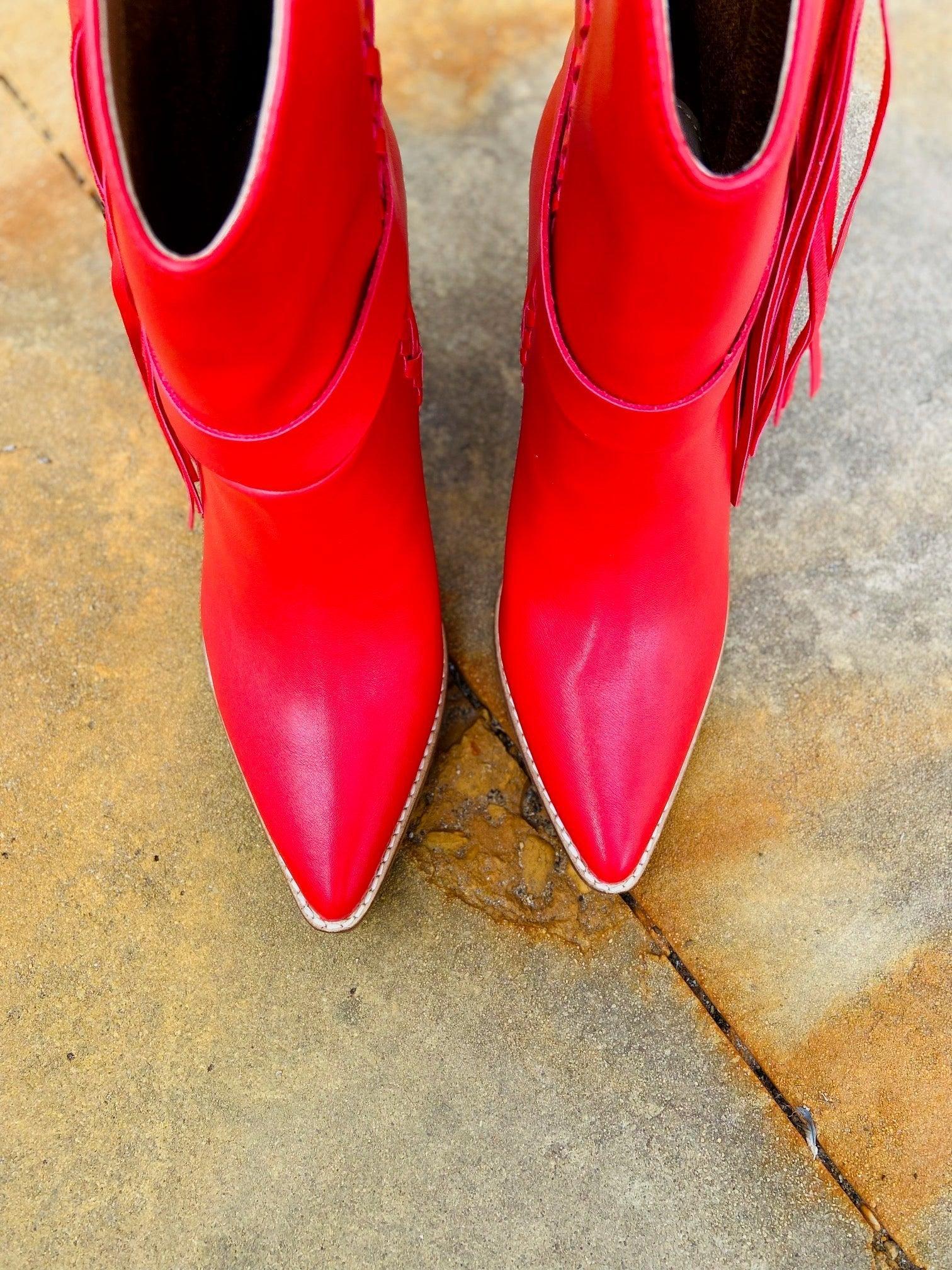 Lady In Red Boots Product Image