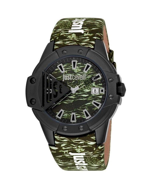 Just Cavalli Womens Scudo Green Dial Watch - JC1G260L0055 - Green Product Image