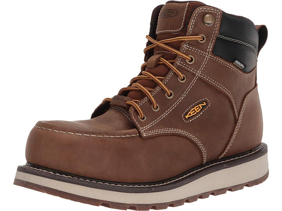 KEEN Utility Cincinnati 6 Carbon Fiber Toe Waterproof (Belgian/Sandshell) Men's Work Boots Product Image