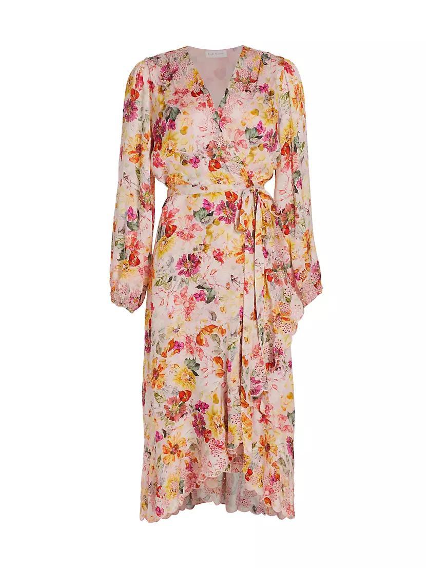 The Charlotte Floral Embroidered Midi-Dress Product Image