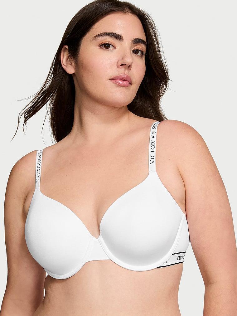 Lightly Lined Full-Coverage Cotton Bra Product Image